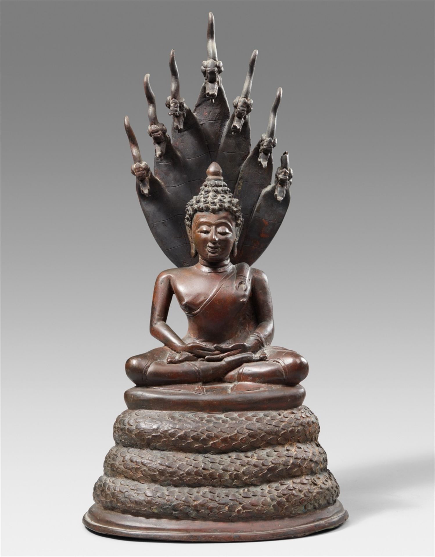 Buddha Shakyamuni. Bronze. Thailand. 19. Jh. oder später