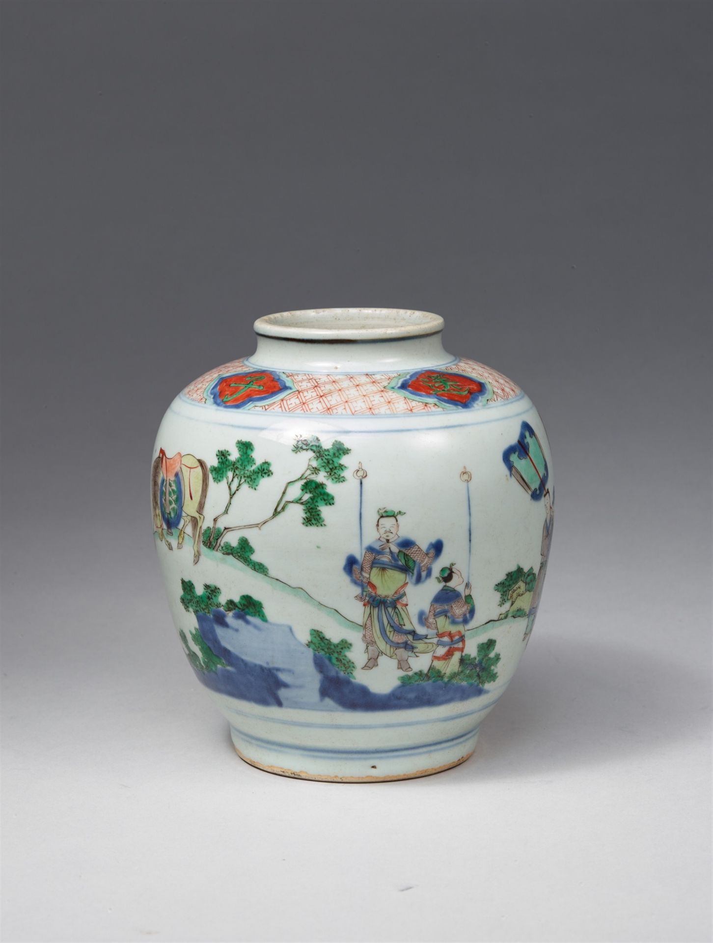 Wucai-Schultertopf. Shunzhi-Periode (1644–1661) - Bild 4 aus 4