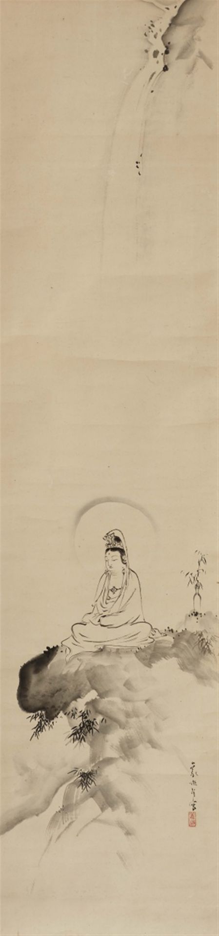 <BR>In der Art von Gibon Sengai (1750-1837), Yoshinori, um 1900 und unidentifizierter Maler - Bild 3 aus 4