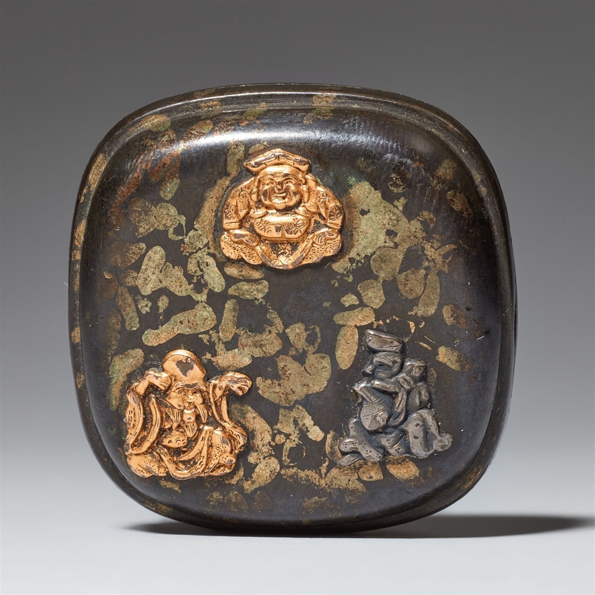 A mixed-metal manju. 19th century