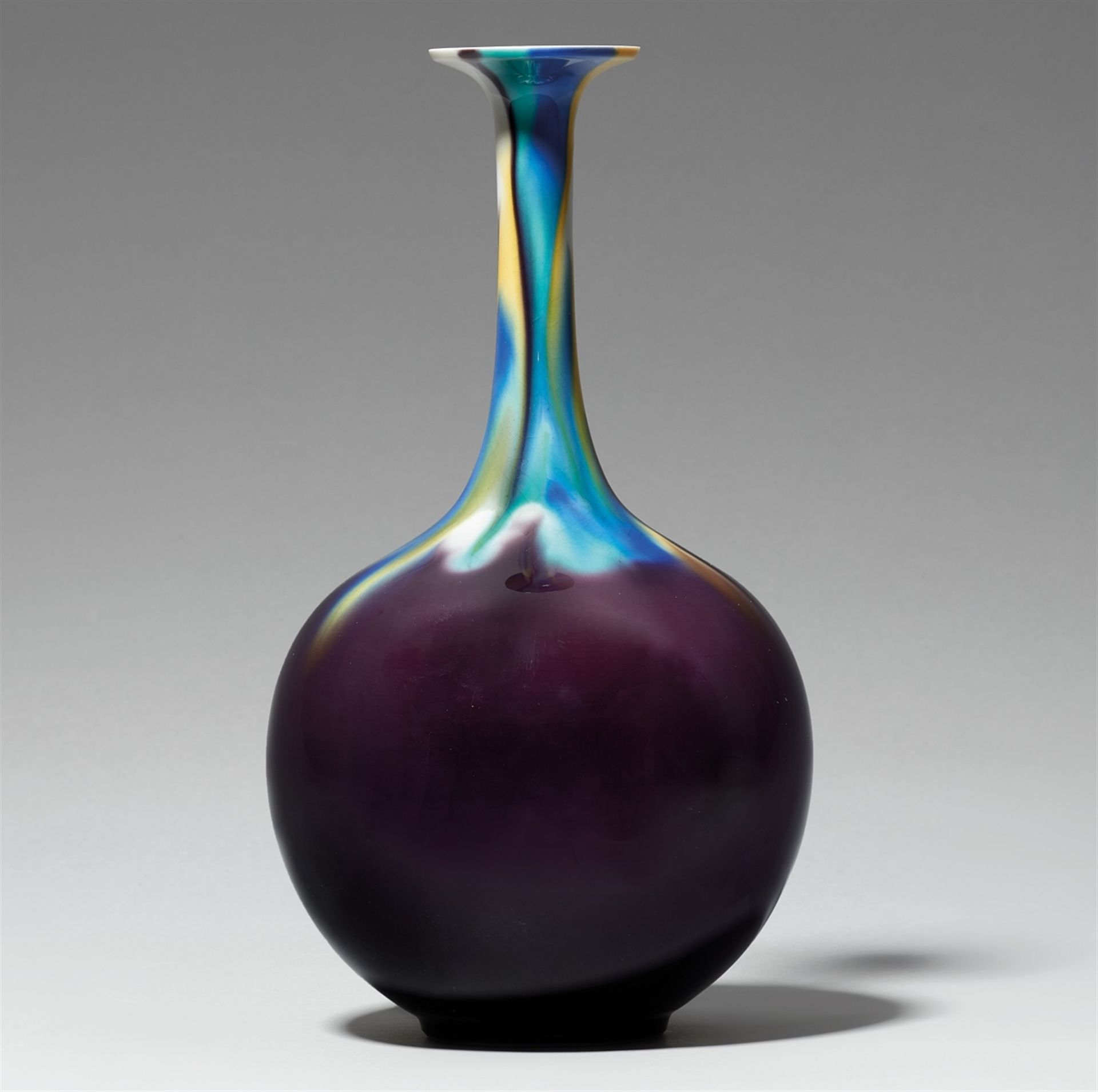 Vase. Kutani-Ware. Komatsu-Stadt, Präfektur Ishikawa. Ca. 1980