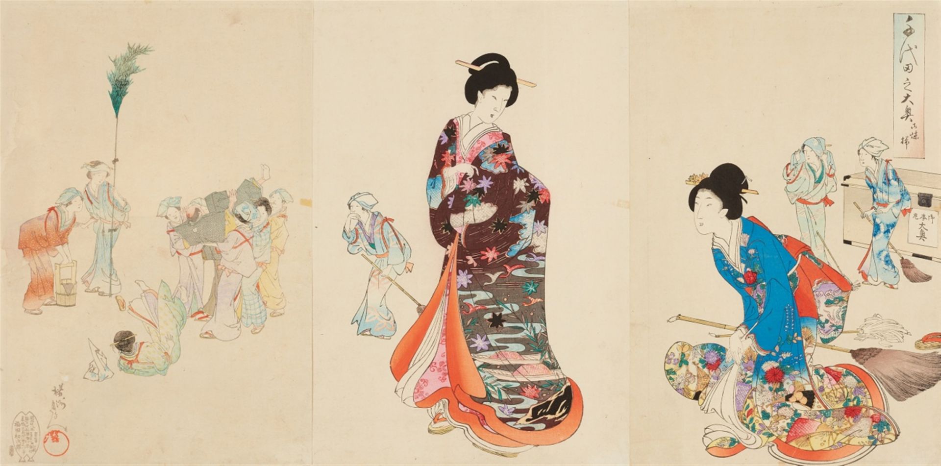 Ogata Gekko<BR>Ogata Gekkô (1859-1920) and other Meiji era artists - Bild 3 aus 5