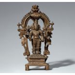 Altar des Vishnu. Bronze. Süd-Indien. 19. Jh.