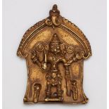 Zwei Relieftafeln des Virabhadra. Kupferlegierung. Zentral-Indien, Maharashtra. 19. Jh.