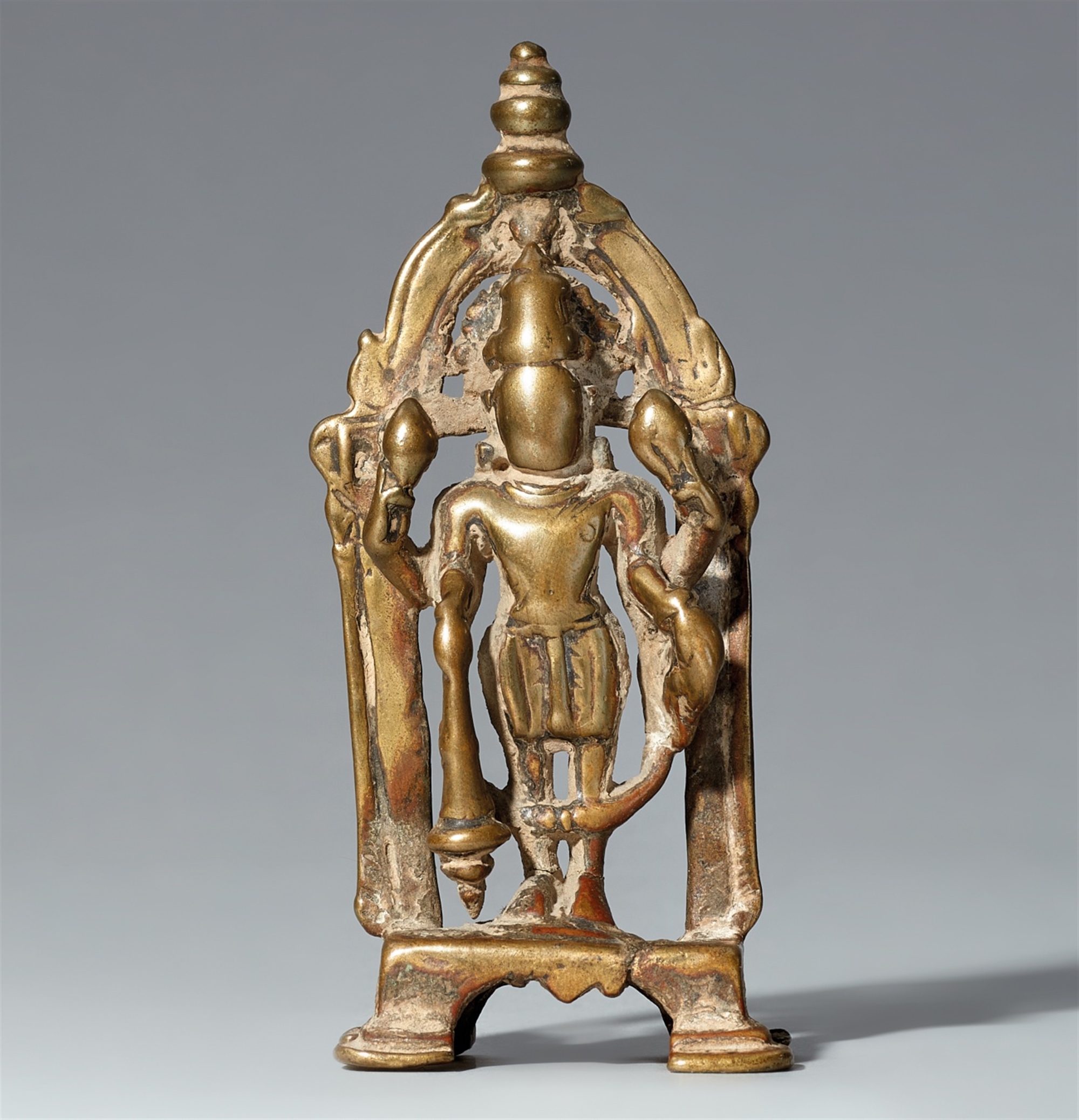 A possibly Bengali copper alloy altar of Vishnu. 17th/18th century or earlier
