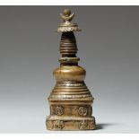 Stupa. Bronze. 18./19. Jh