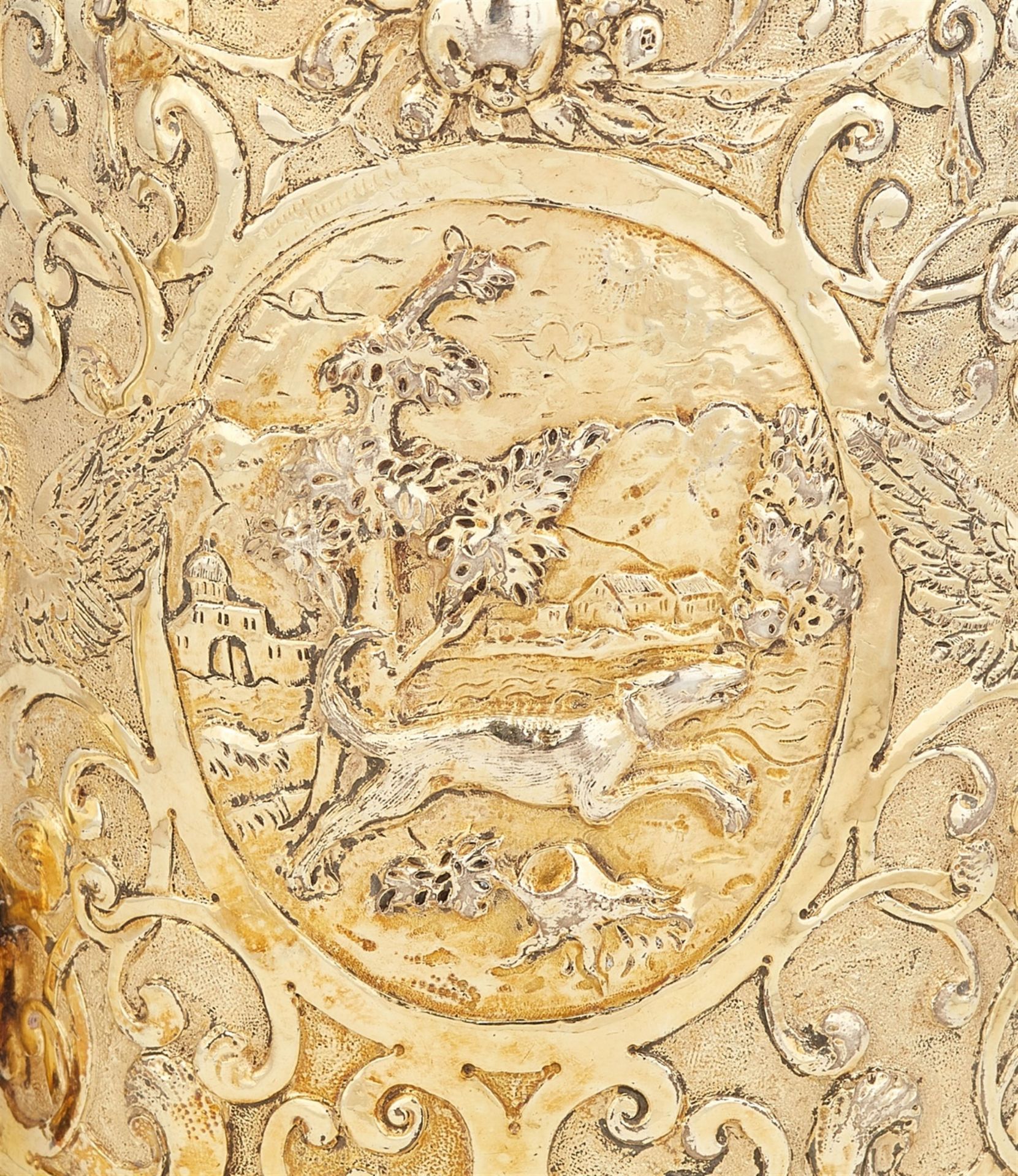 A Regensburg silver gilt tankard - Image 3 of 5