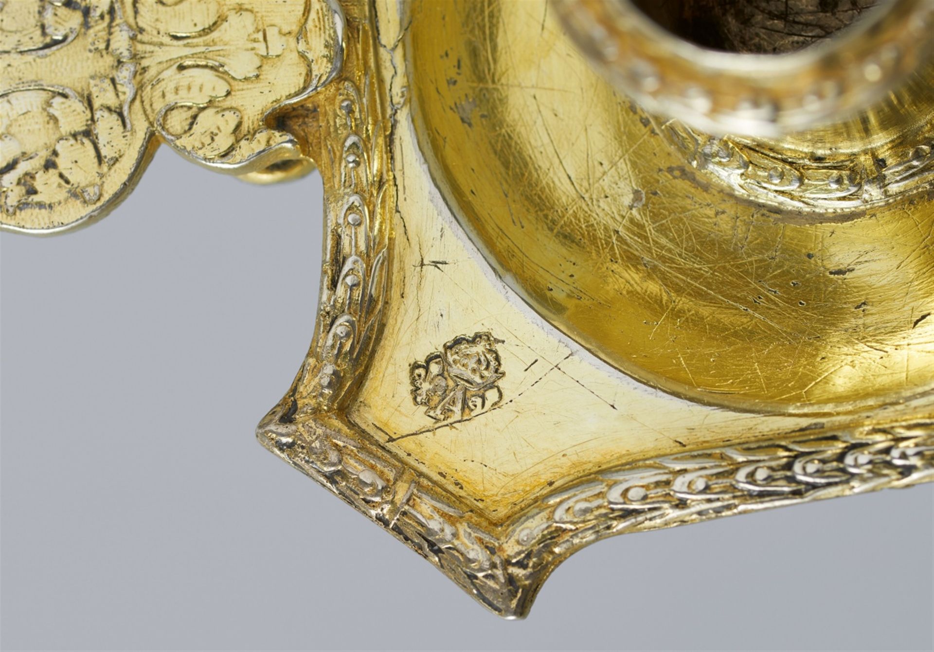 An early Parisian silver gilt chamberstick - Image 2 of 5