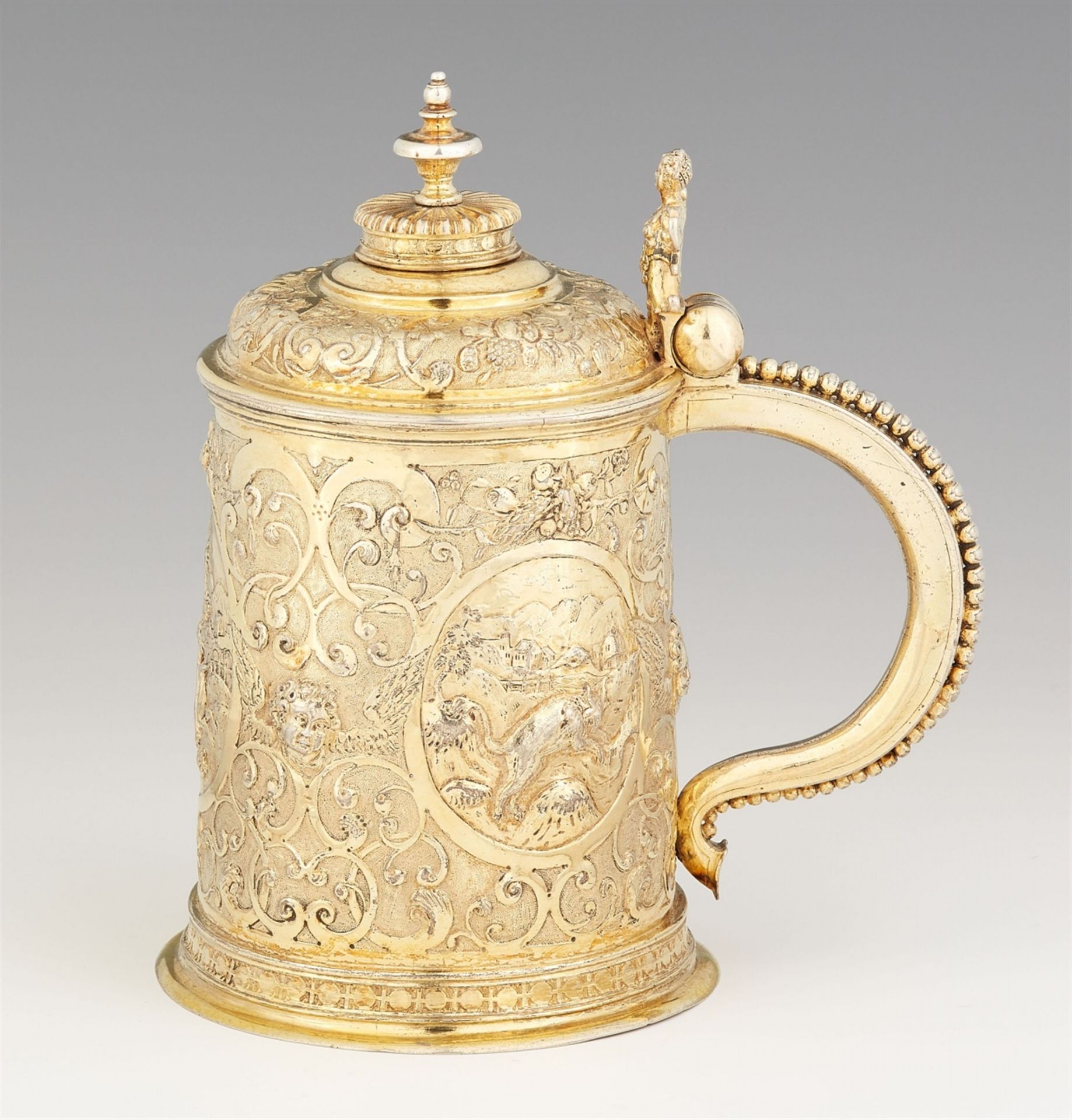 A Regensburg silver gilt tankard