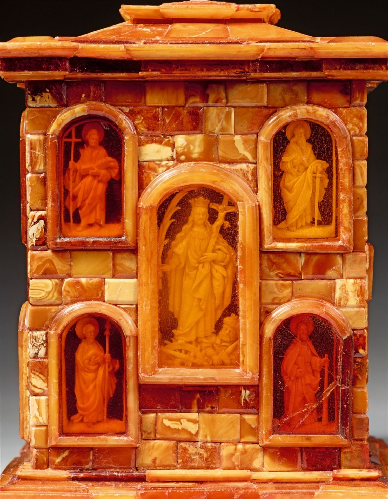 An important amber altarpiece from the treasury of Einsiedeln Abbey - Image 2 of 7