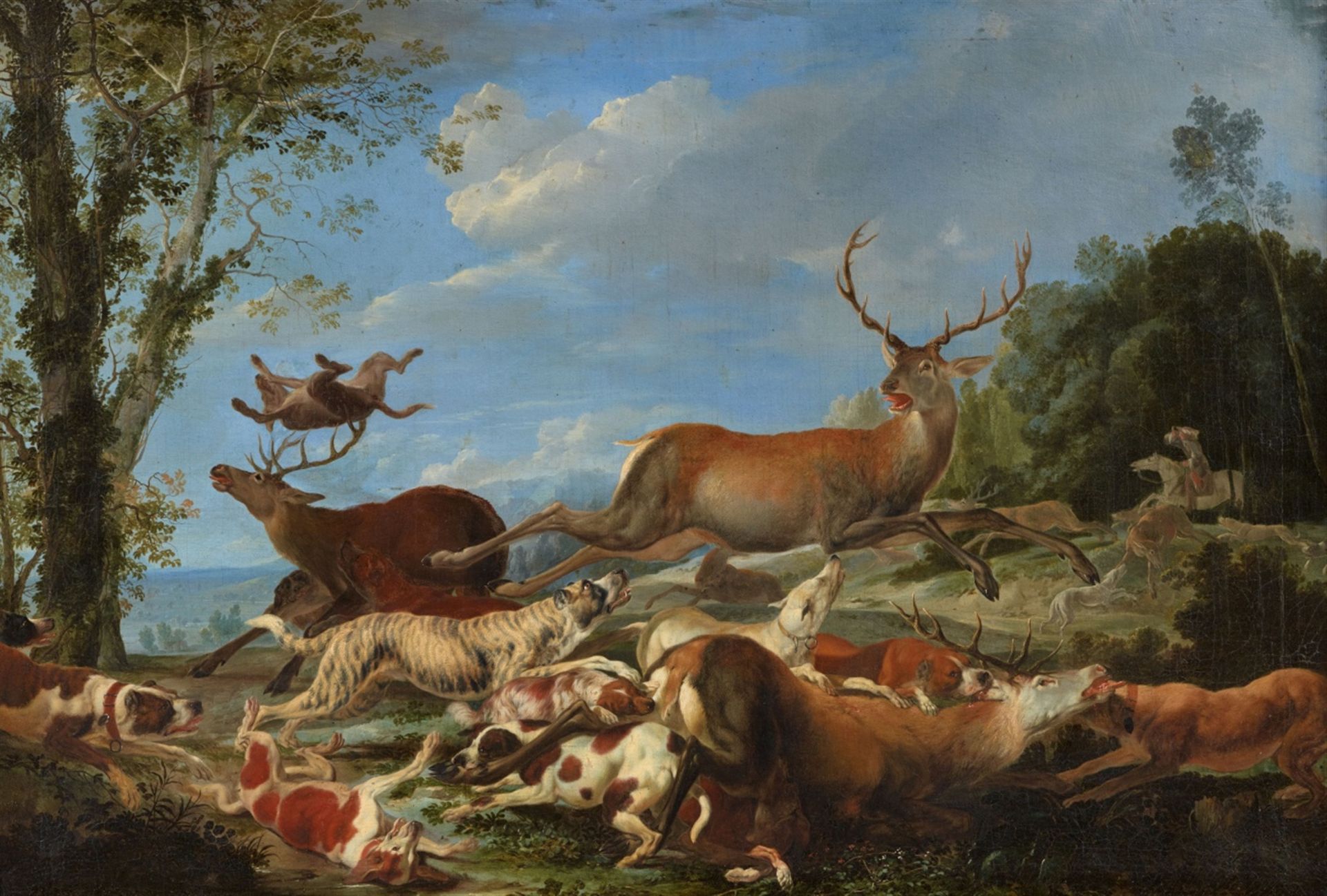 Carl Borromäus Ruthart, Hirschjagd