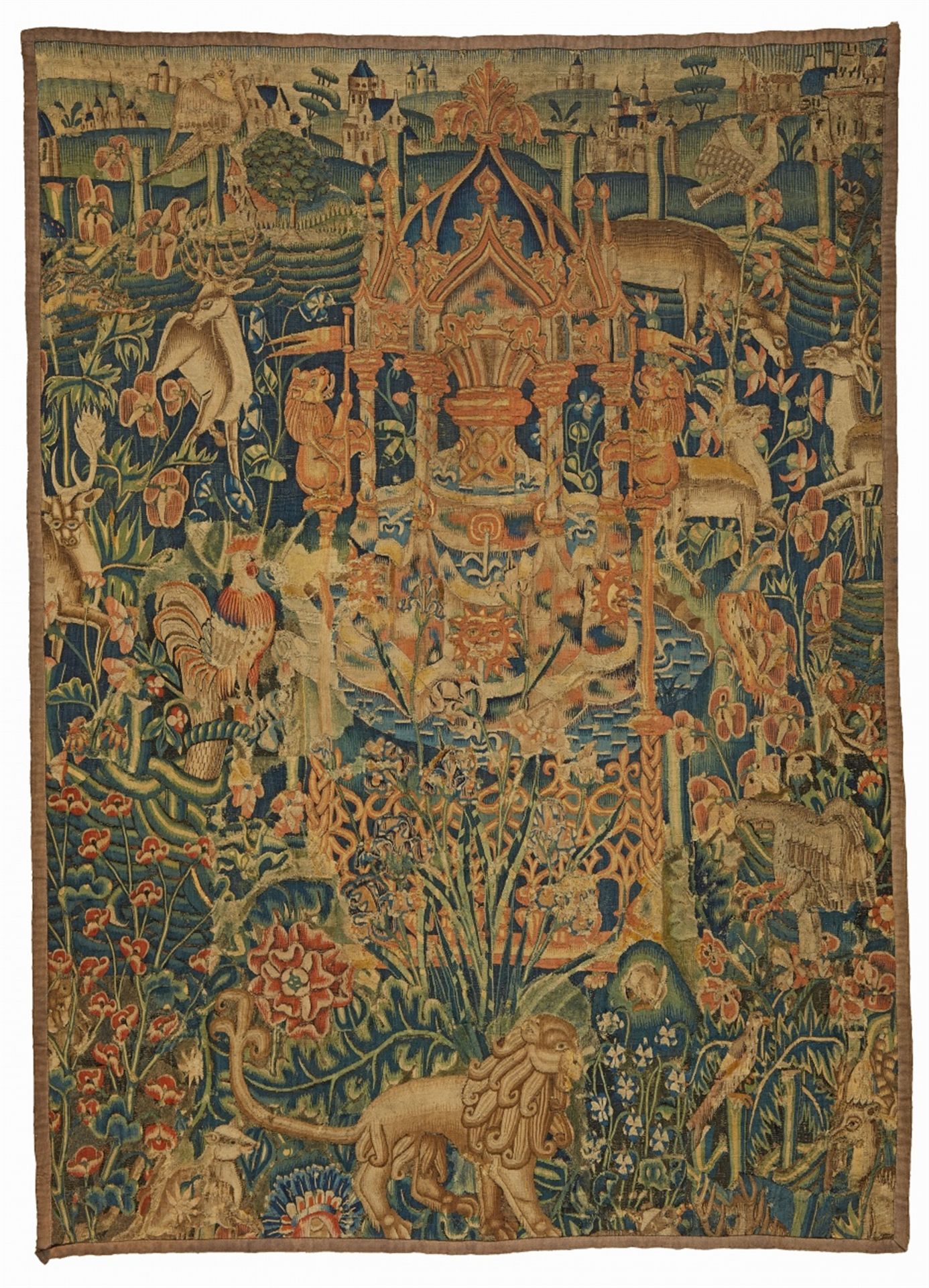 A Dutch Hortus Conclusus tapestry