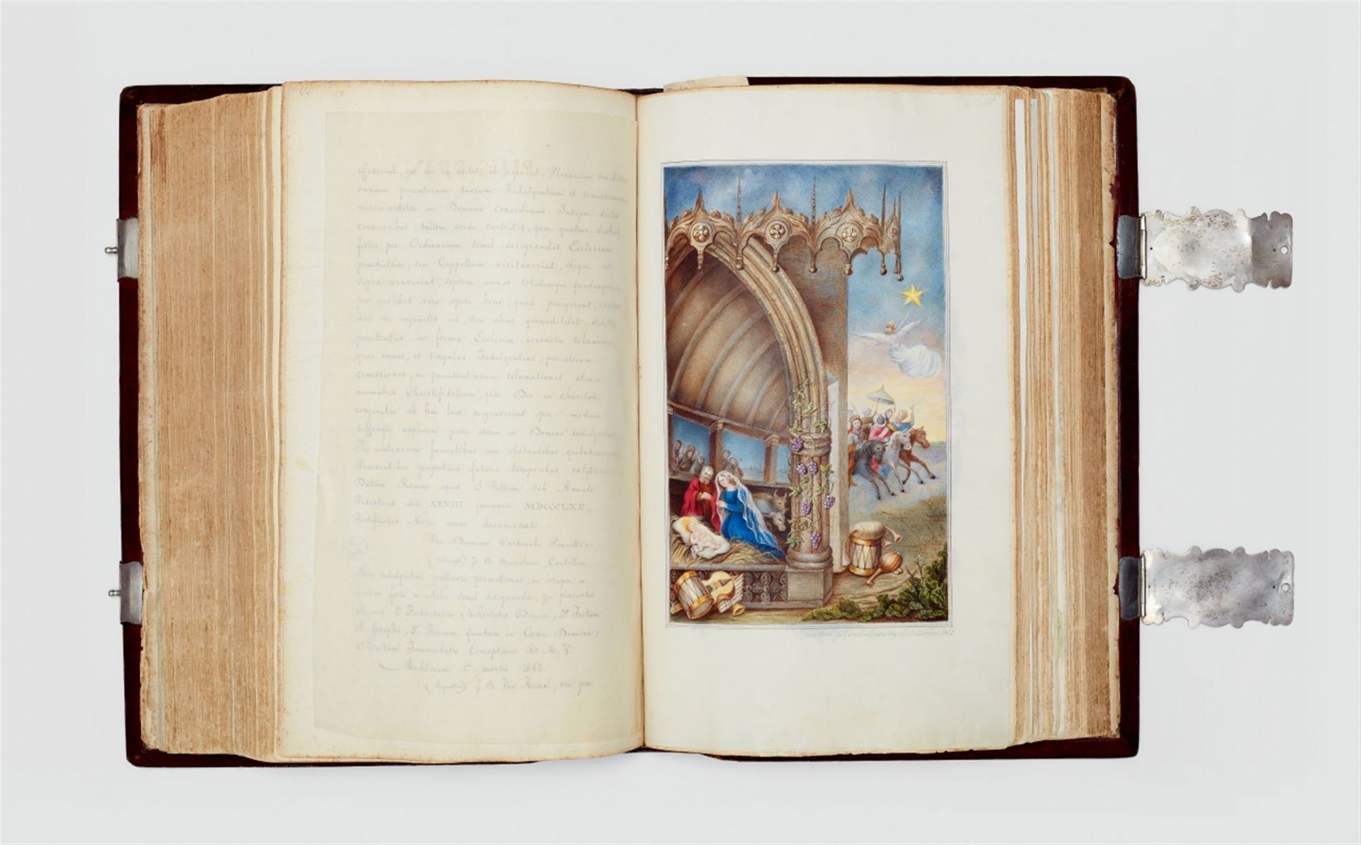 , Mitglieder- und Gästebuch der "Confrérie des Roi Mages" am Kloster Berlaymont, Brüssel. - Bild 7 aus 7