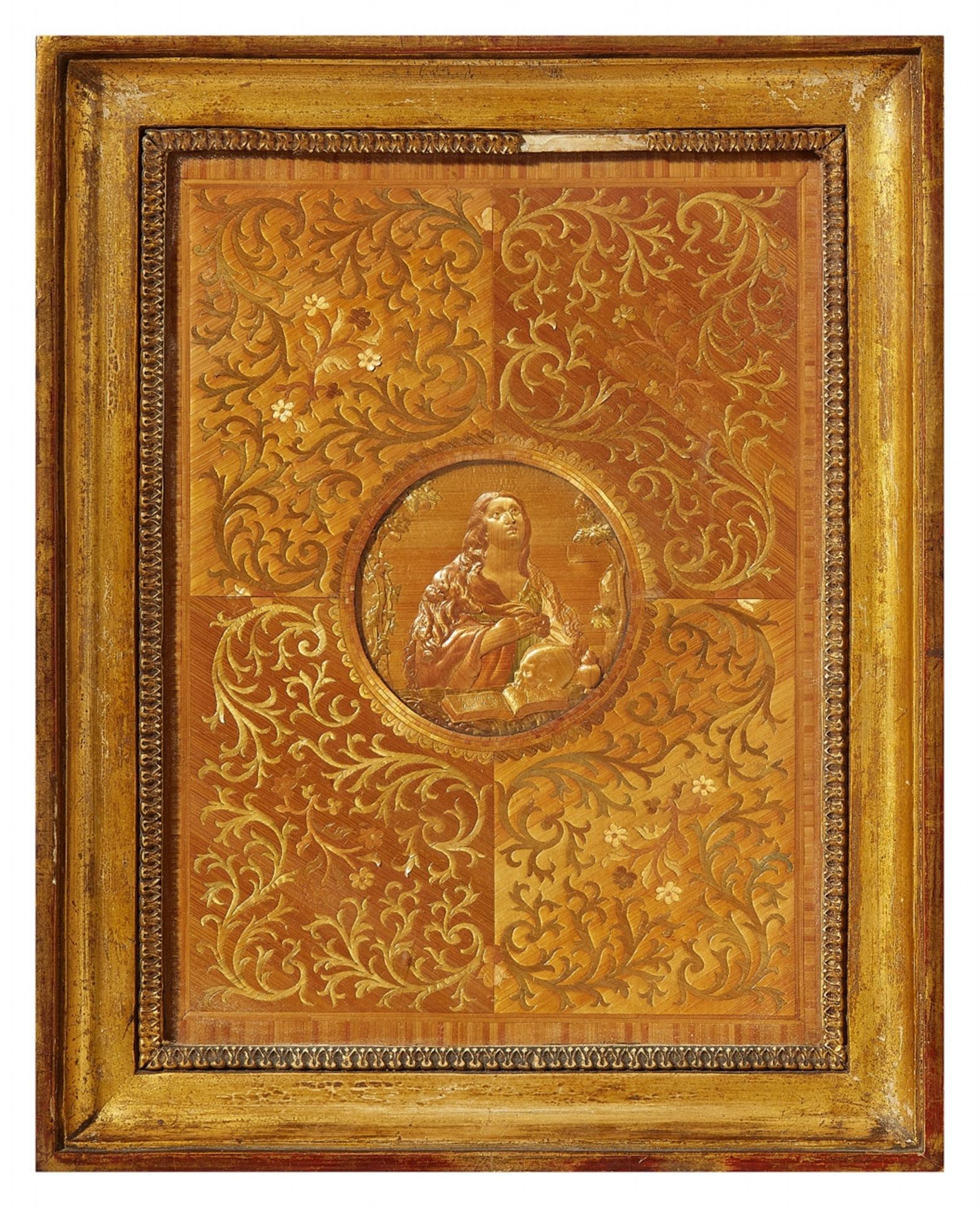 Two straw marquetry panels - Image 2 of 3