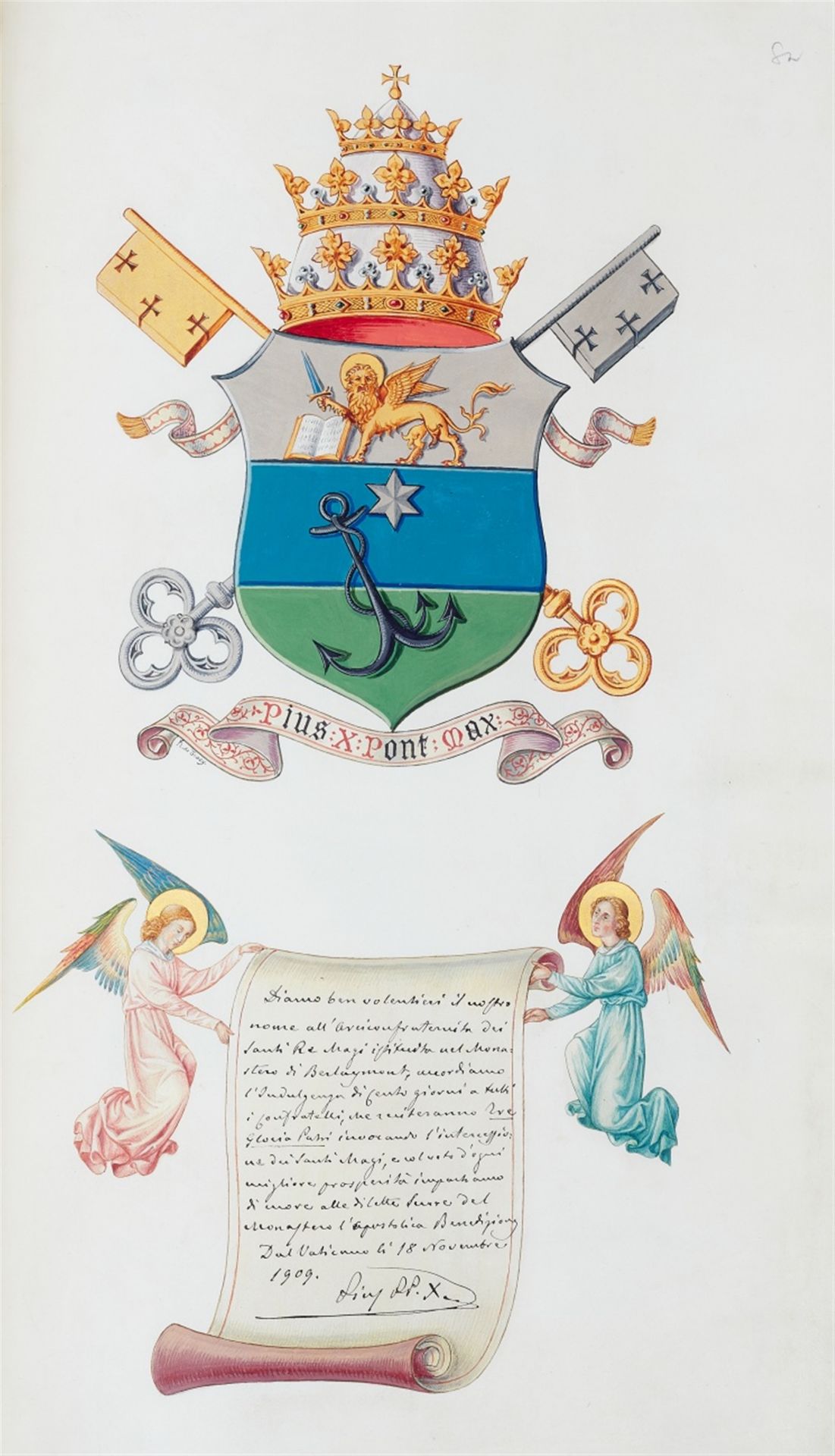 , Mitglieder- und Gästebuch der "Confrérie des Roi Mages" am Kloster Berlaymont, Brüssel. - Bild 2 aus 7