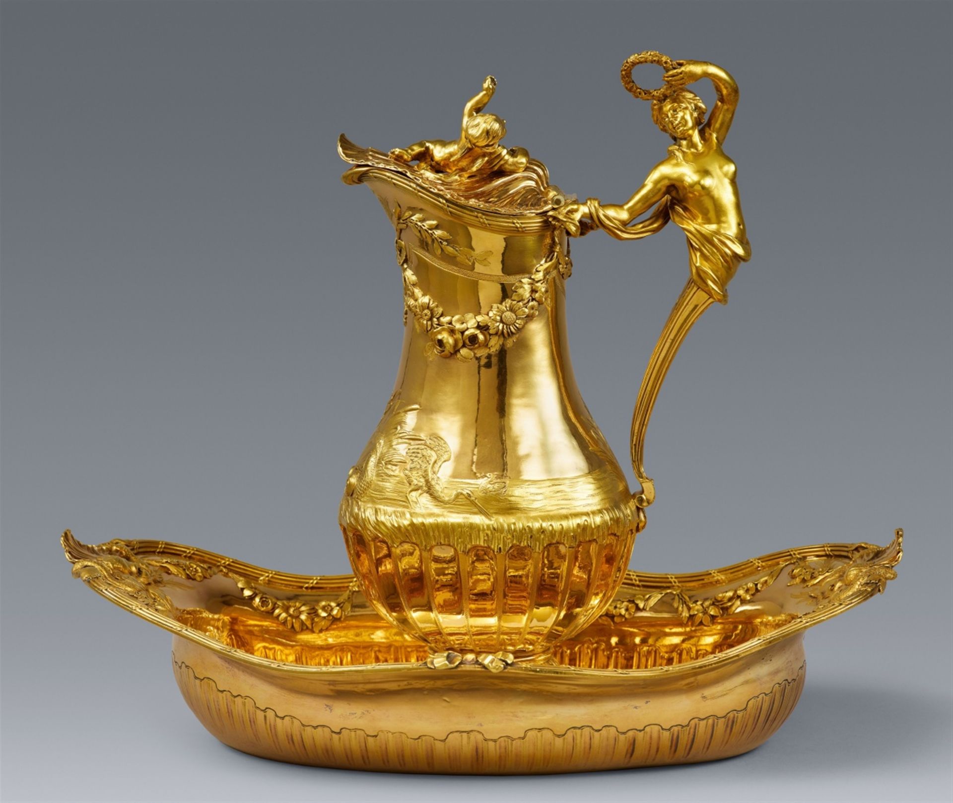 A royal presentation gift: Silver lavabo garniture for the Marquis and Marquise of Montmelas - Image 10 of 10