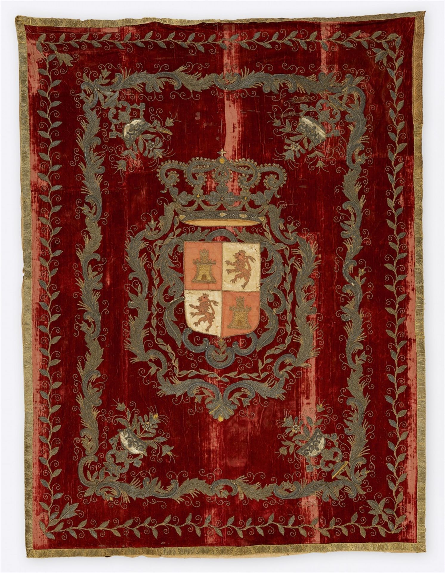 Wandbehang mit dem Wappen Castilla y León