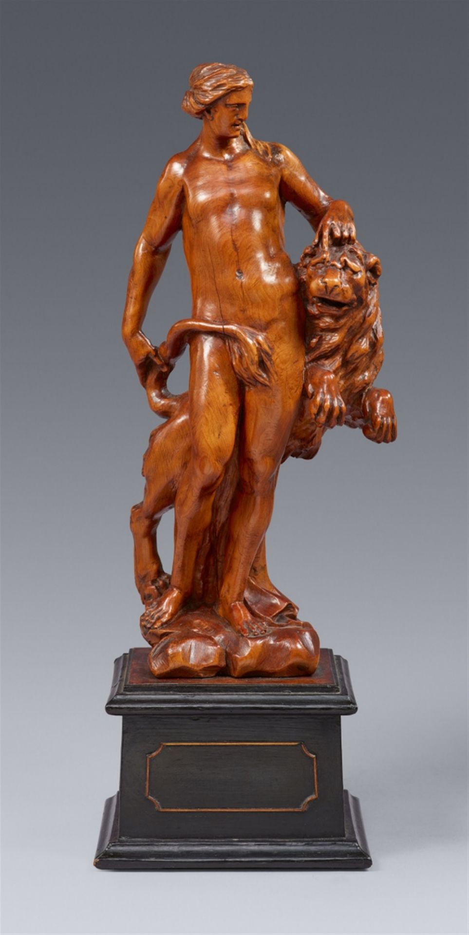 A carved boxwood allegory of strength