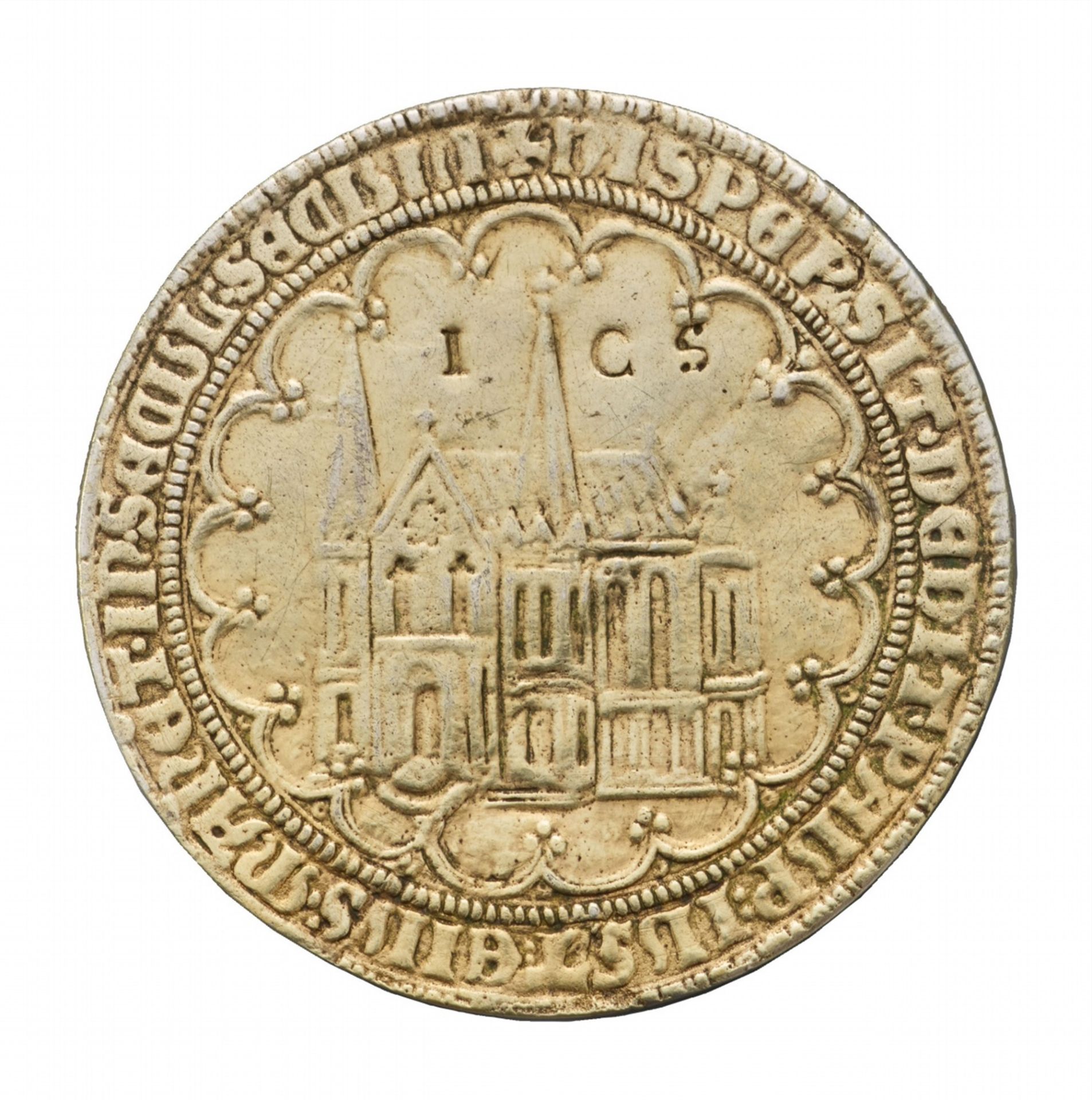A silver gilt medallion commemorating Saint Elisabeth - Image 3 of 4