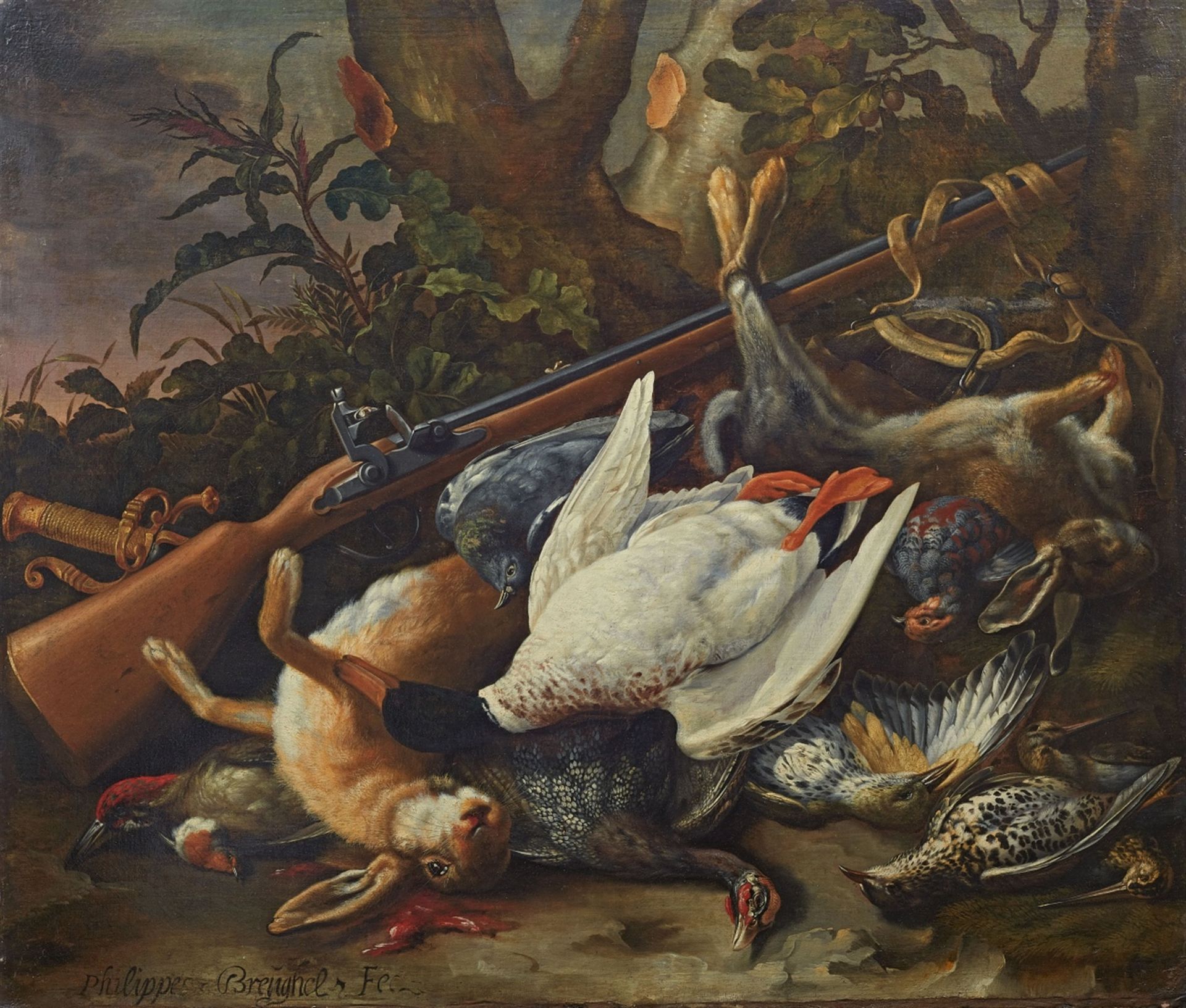 Philippe Brueghel, Hunting Still Life