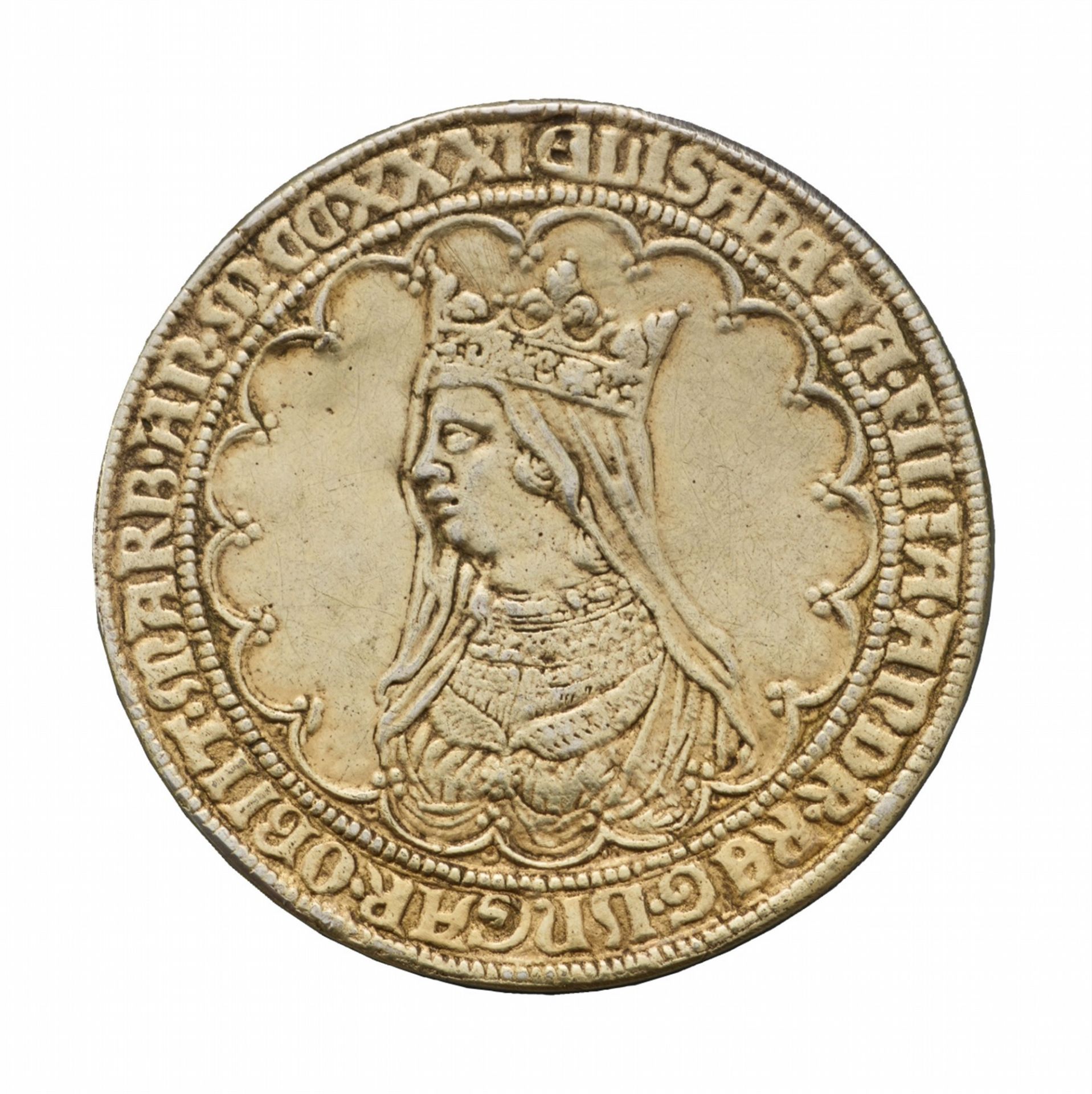 A silver gilt medallion commemorating Saint Elisabeth - Image 2 of 4