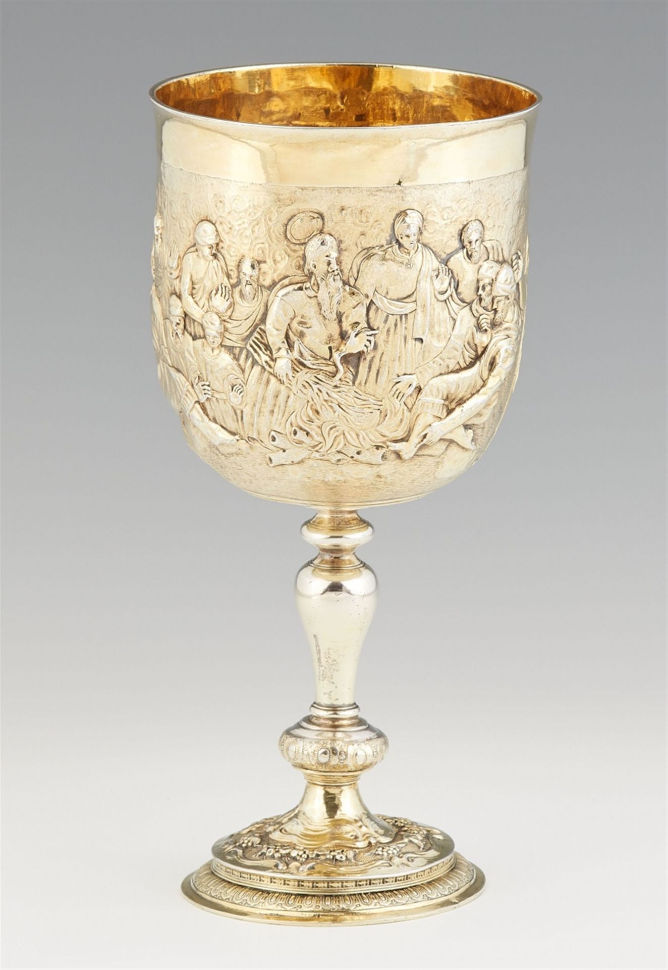 A William II silver gilt communion cup