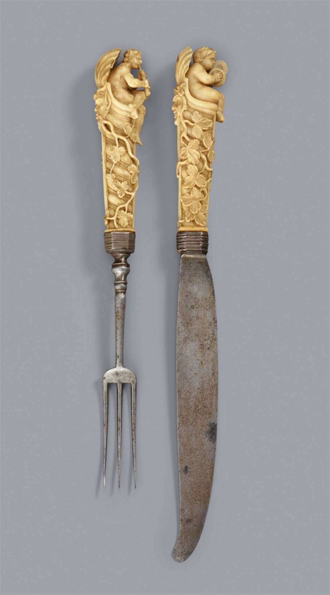 A Baroque ivory cutlery set - Image 2 of 4