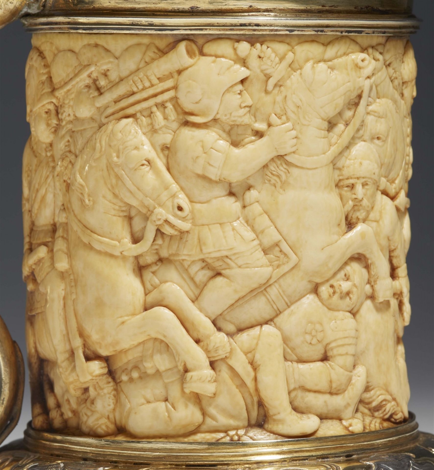 A silver mounted ivory tankard - Image 4 of 6