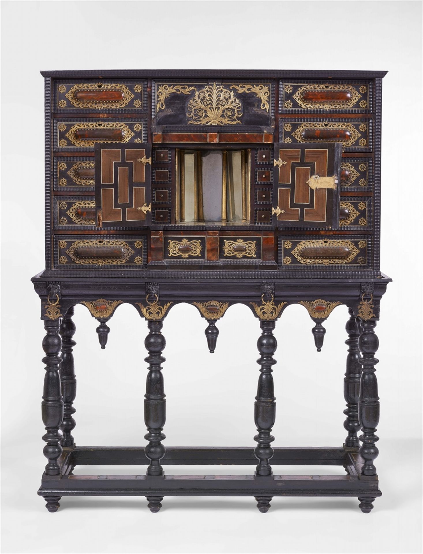 An Antwerp inlaid cabinet - Image 2 of 2