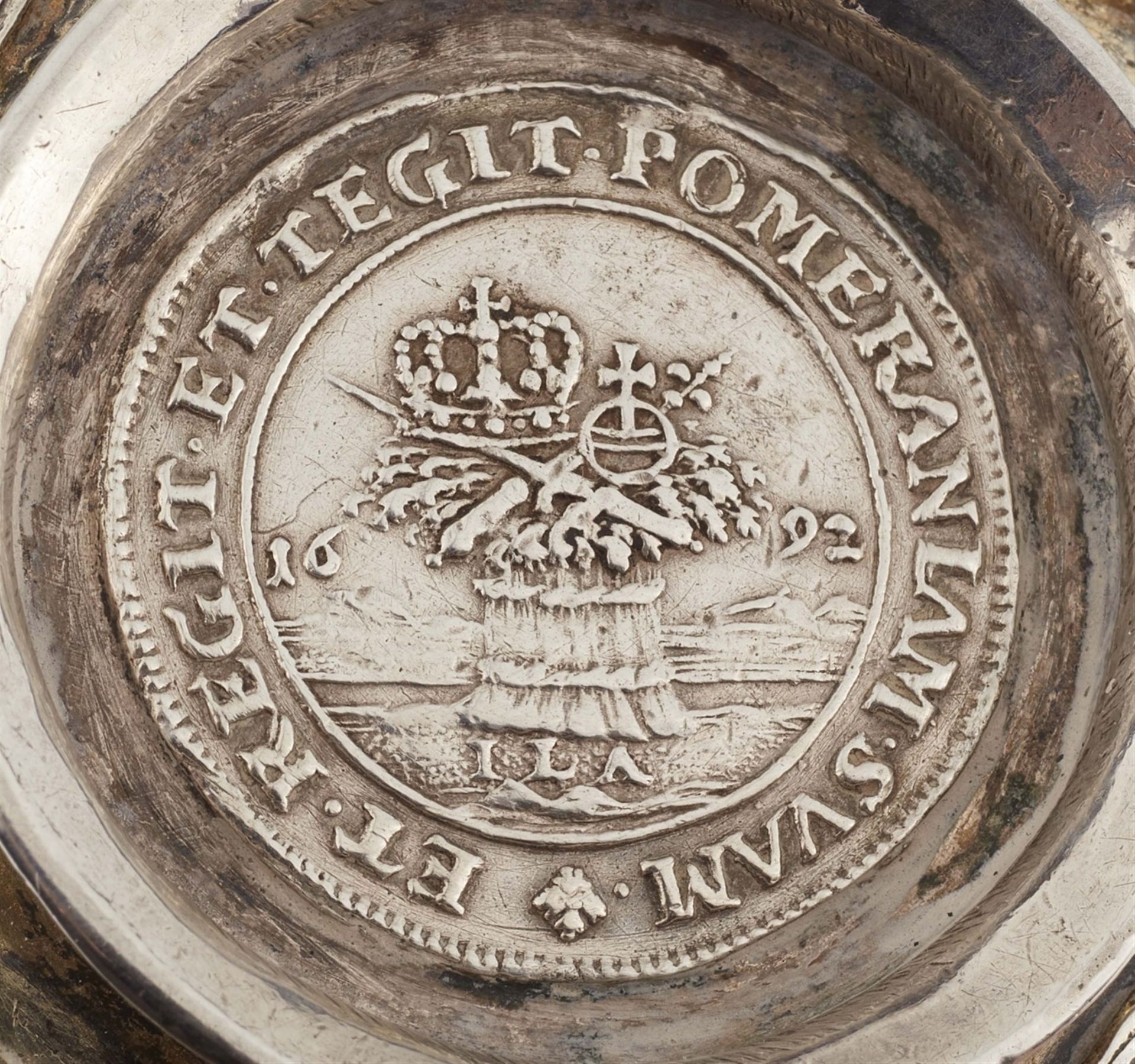 A parcel gilt Gdansk silver brandy bowl - Image 3 of 3