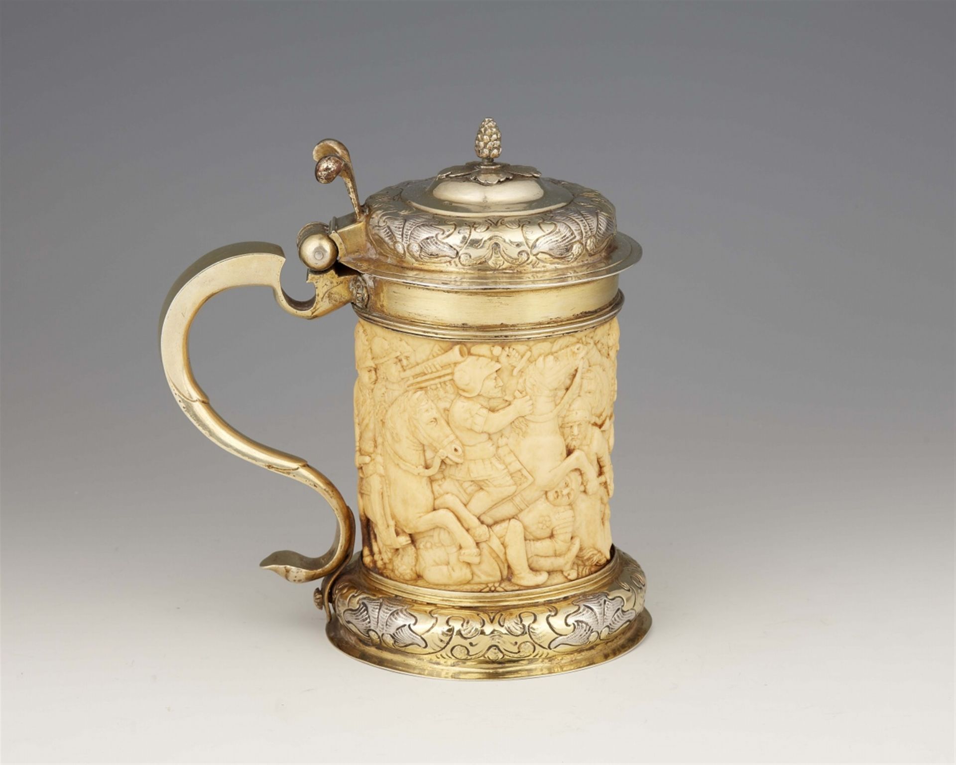 A silver mounted ivory tankard - Image 6 of 6
