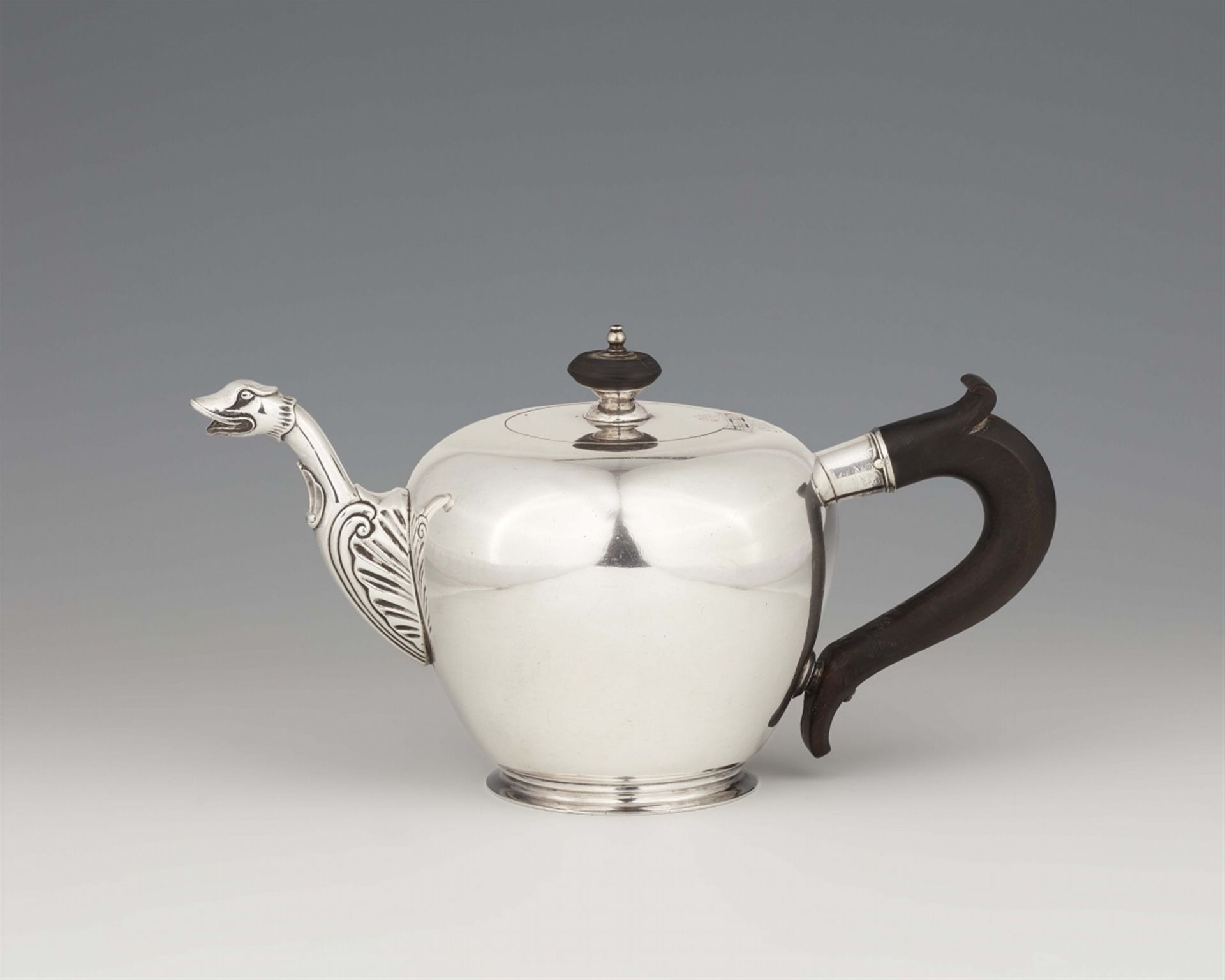 An Estonian silver teapot