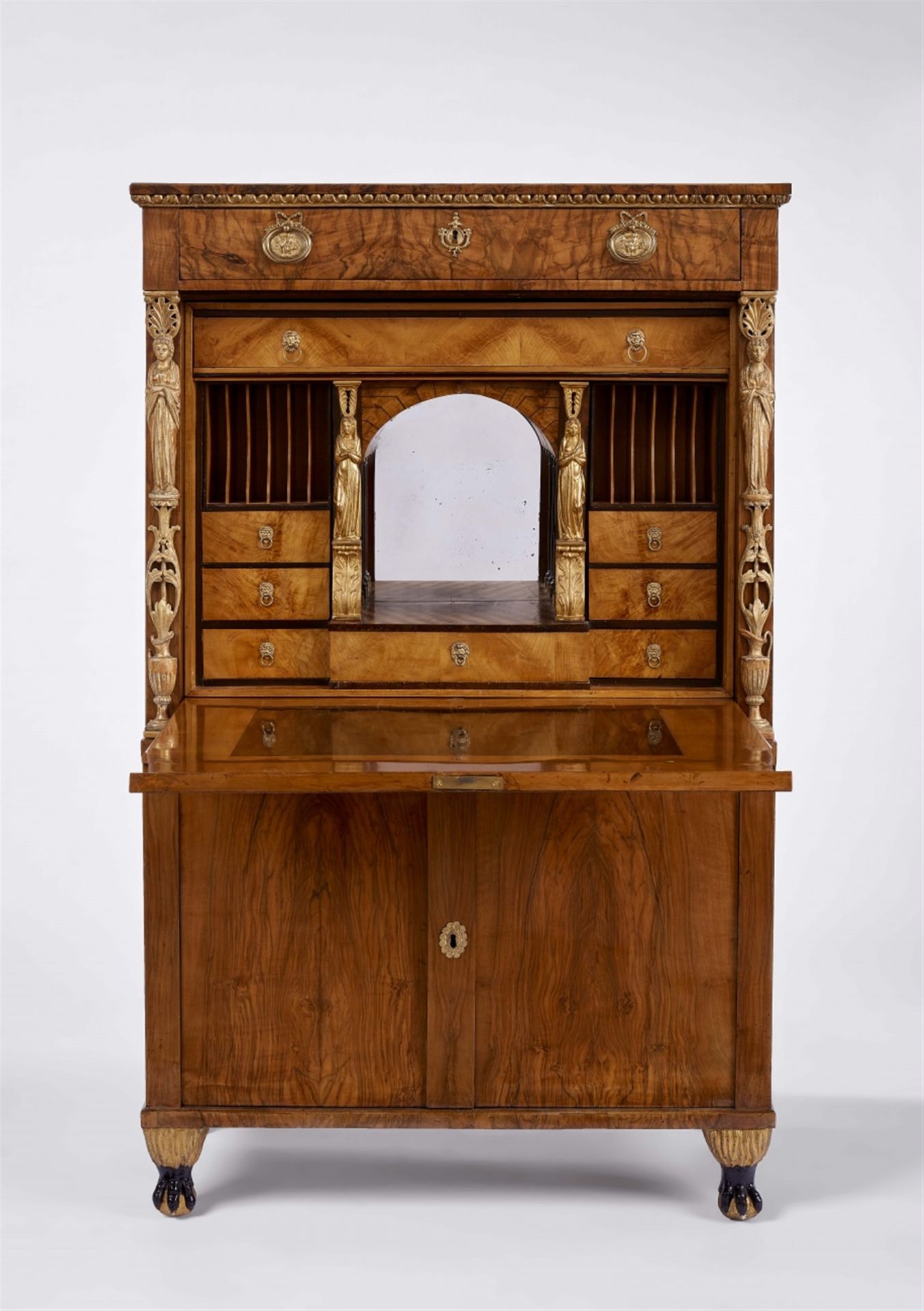 An Empire fall-front writing cabinet - Image 4 of 4