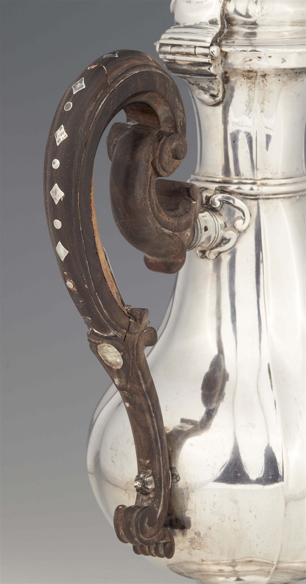 A rare Sienna silver coffee pot - Image 3 of 3