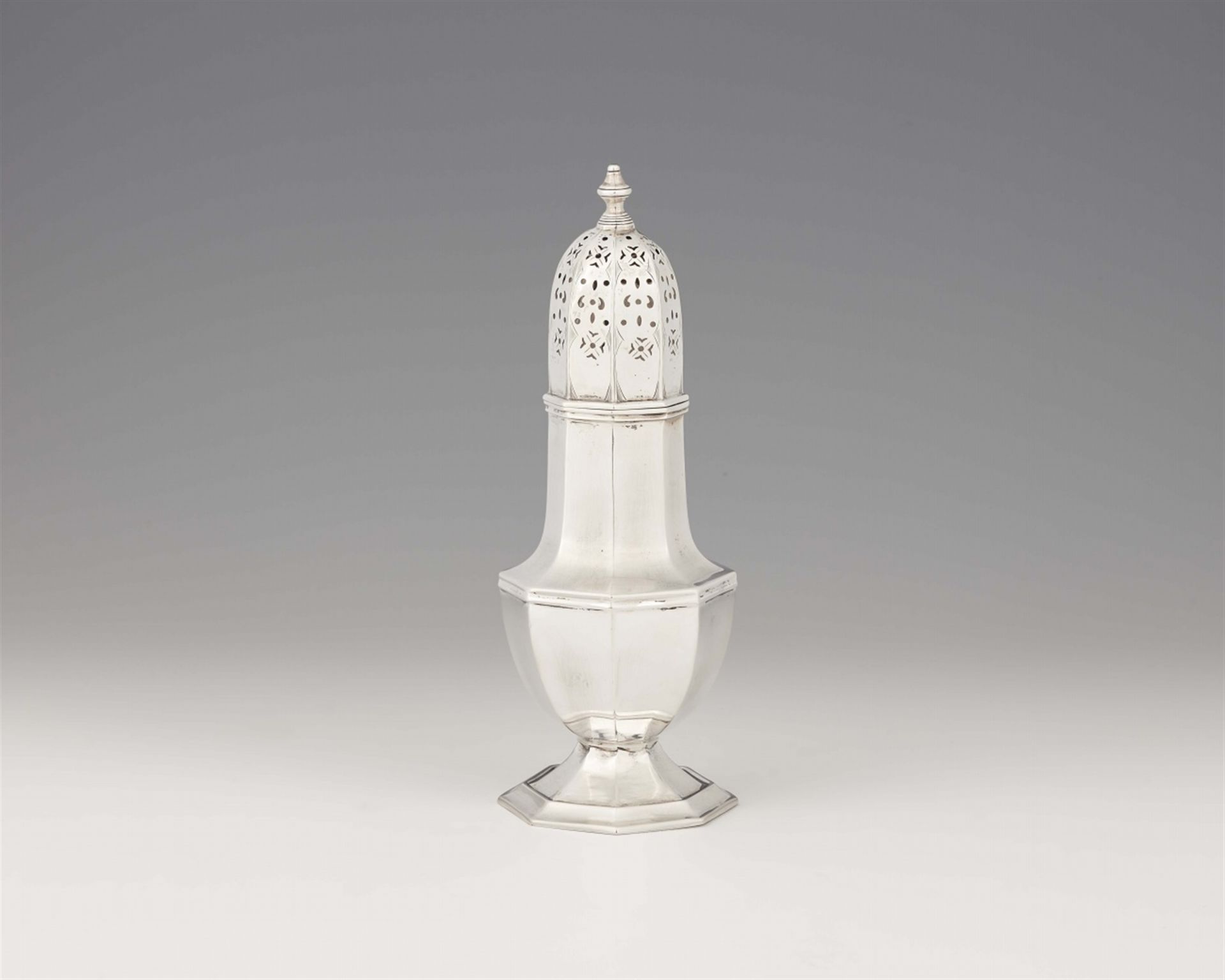 A George V silver sugar caster