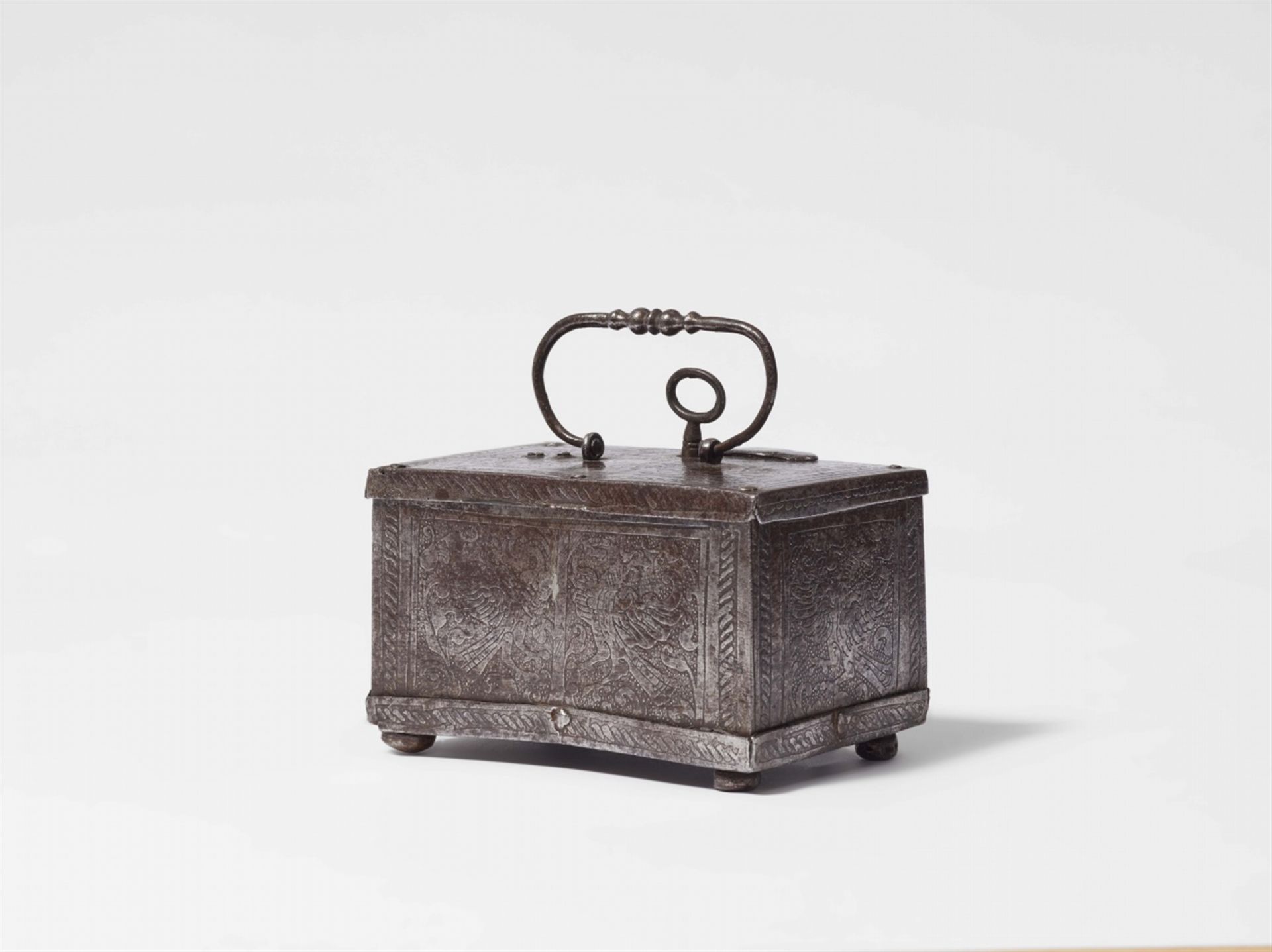 A South German wrought iron box