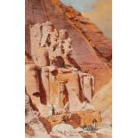 Friedrich Perlberg, Die monumentalen Statuen auf dem Tempelberg von Abu Simbel in Ägypten