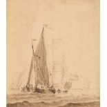 Jan Verbruggen d. Ä., Zwei kleine Zeichnungen mit Schiffen