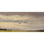 Carl Irmer, Alpenlandschaft mit tiefer Horizontlinie - Wolkenstudie