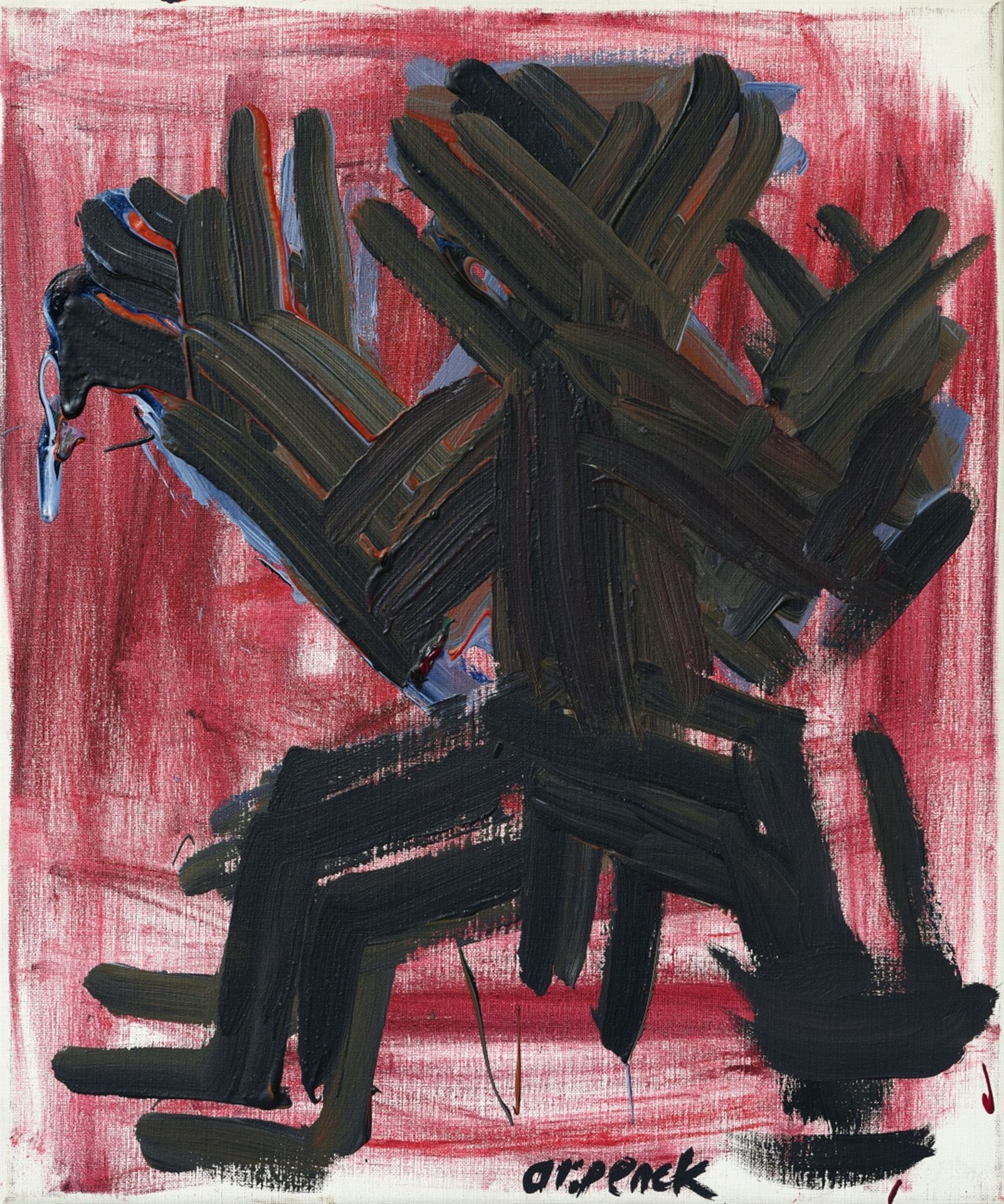 A.R. Penck, Erste Standart Transformation 1 (4 Köpfe)