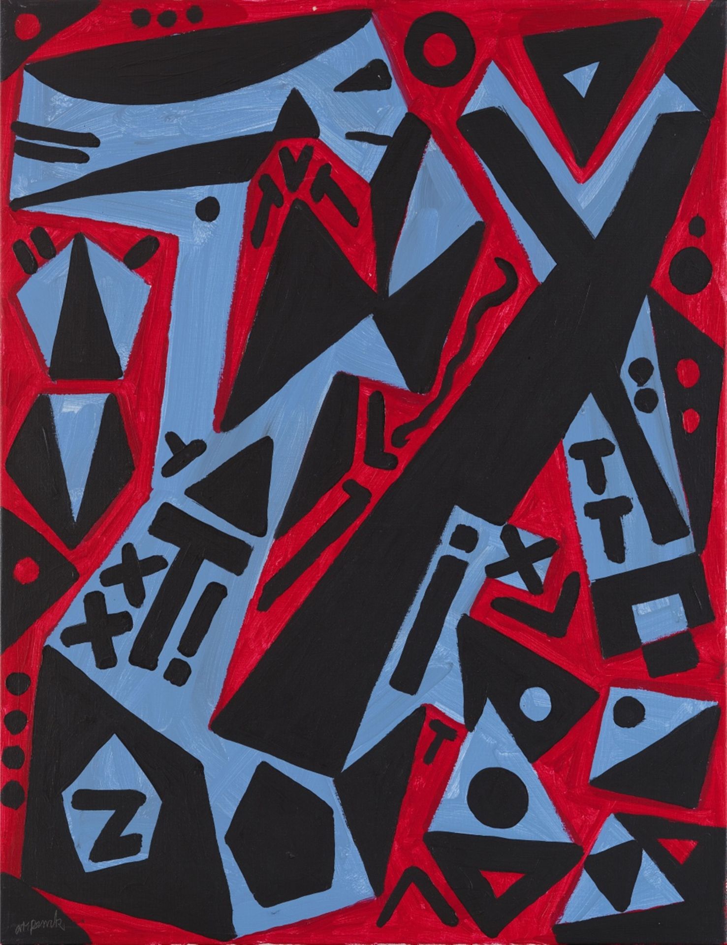 A.R. Penck, Konstruktion in den Raum hinein