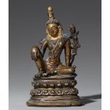 Padmapani. Bronze. Tibet. Pala-Stil, 14. Jh.