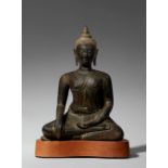 Buddha Maravijaya. Bronze. Thailand. Wohl 17. Jh.