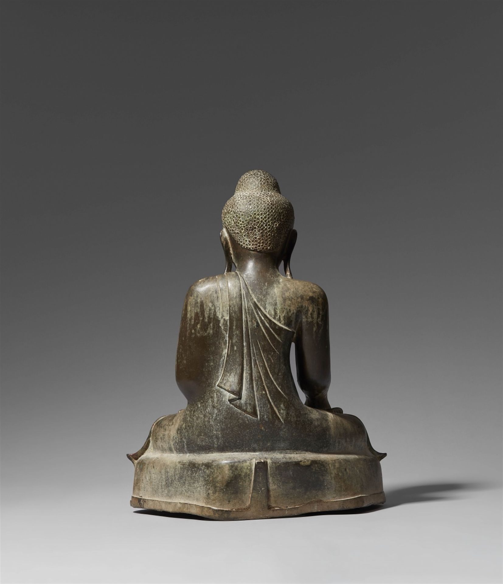 Buddha Shakyamuni. Bronze. Birma, Mandalay. 19. Jh. - Bild 2 aus 2