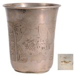 Silver water tumbler