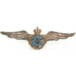 Pilot Badge for Graduates of the "Sport and Tourism"Department, King Carol II Model 1931-1940