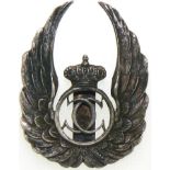 Observer Badge, King Carol II Model with a cut-out chip 1931-1940