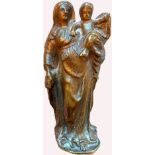 Bronze Statuette of the Madonna and Child