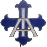 BADGE OF THE COUNCIL OF PATRONAGE FOR SOCIAL WORKS WITH INITIALS A.I. (Winter Aid)