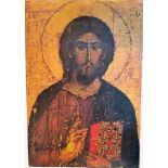 Russian painted Icon - Christ Pantocrator